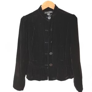 New York & Company Black Velvet Blazer Size 12